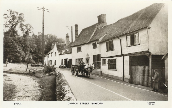 BOXFORD, SUFFOLK. VILLAGE HISTORY