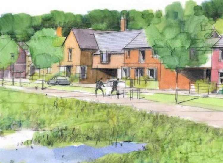 Weavers Green, Boxford, Catesby Estates artist's impression